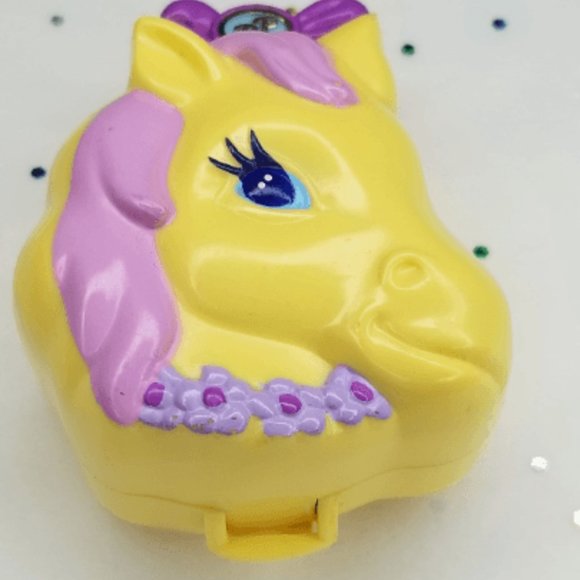 Vintage 1994 Polly Pocket Pony Ridin' Compact Bluebird - Picture 2 of 6